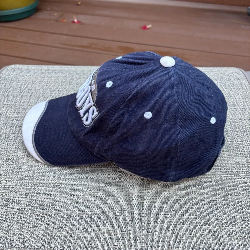 Dallas Cowboys Hat Mens OSFM Navy Blue Good Condition Embroidered Adjustable Cap